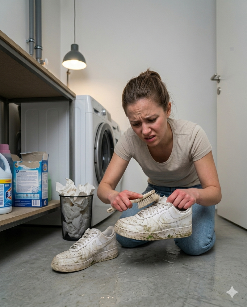 Sneakers propres avec WashX Pro